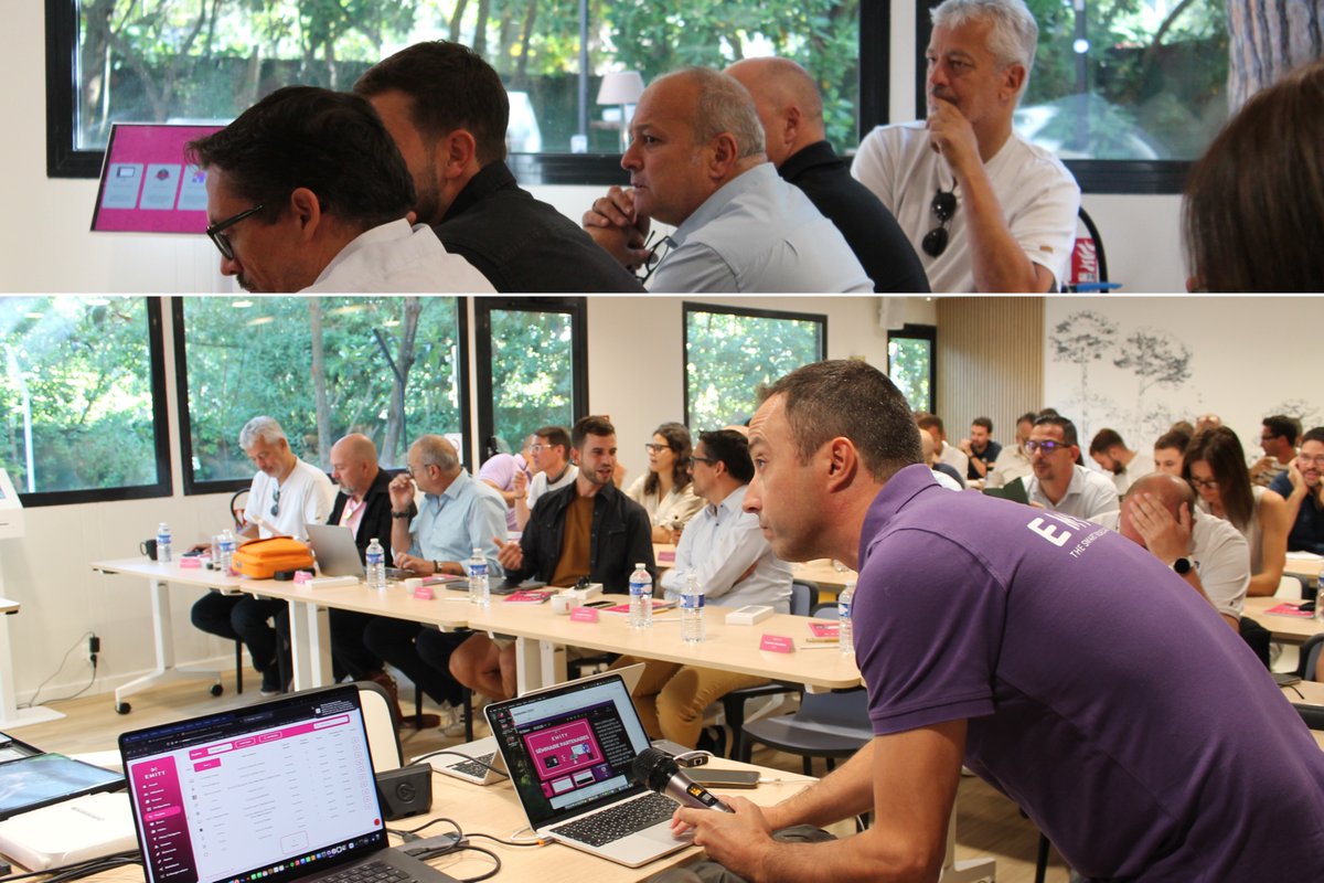 EmitySignage's tweet image. Découvrez nos premières images de la seconde édition de notre séminaire partenaires ! ☀️

L’évènement a eu lieu jeudi 18 septembre (déjà une semaine 🫣) avec une cinquantaine de partenaires du monde de l’affichage dynamique !