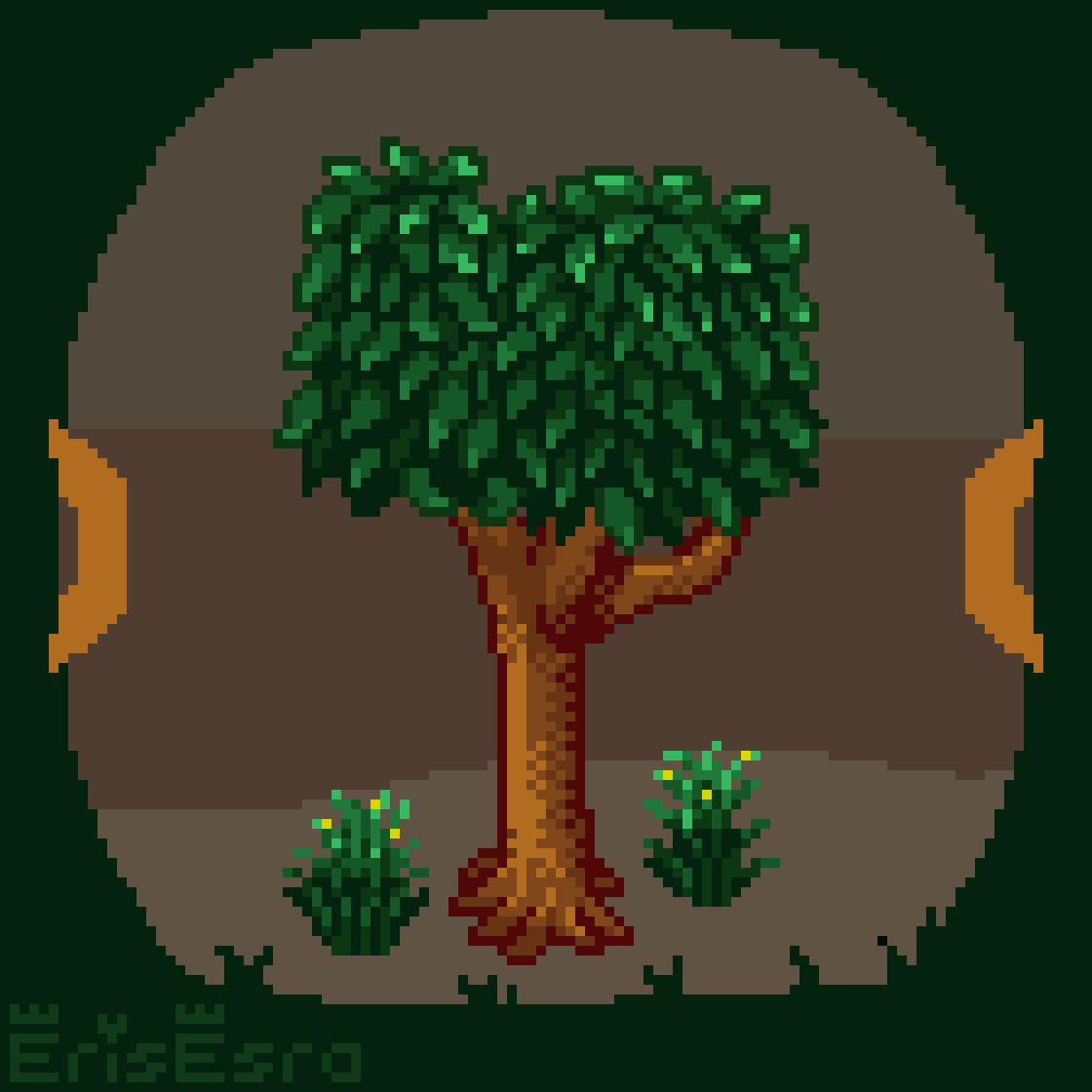 ⭐Recent #pixelart foliage style study of #StardewValley