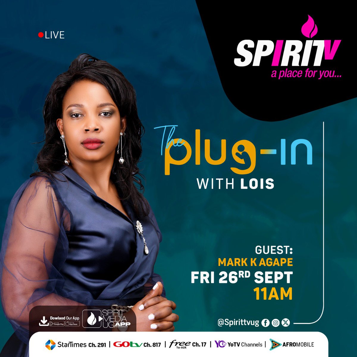 spirittvug's tweet image. Tune in Spirit TV or download Spirit Media app on your phone and enjoy #PlugIn in a few.
It’s entirely Praise and Worship🙏🏽