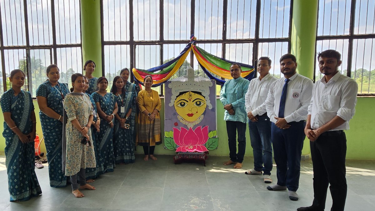 We have welcomed Maa Durga in School campus for her Devine Blessings to all of us. @ Jharkhand