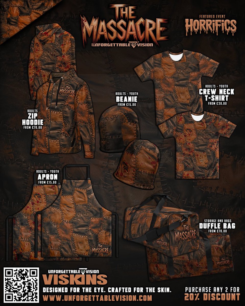 UVProducts's tweet photo. This macabre design "The Massacre" is created from the skin of our victims and have gruesomely been featured in our Unforgettable Viskin selection as a part of the "Horrific" creative event that is available for order worldwide! 

https://t.co/MvDVOHwiuC https://t.co/WouwFv3E4E