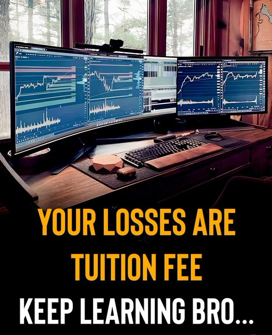 DenizTheTrader's tweet photo. Embrace Your Losses. 
Pay the Tuition, 
Learn the Lesson, and 
LEVEL UP! ⬆️ https://t.co/I4NFZXZddS