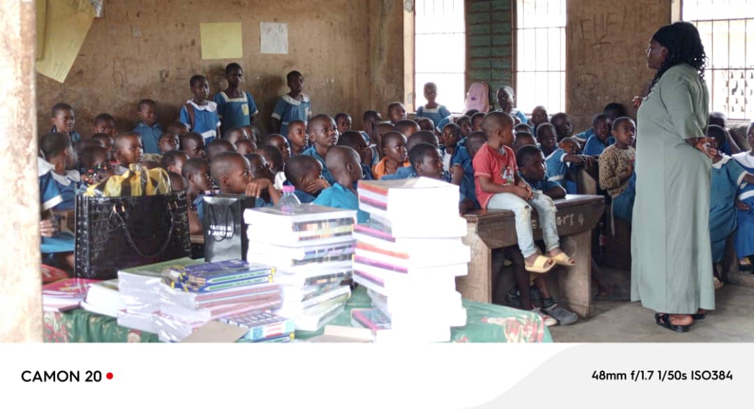 ✨ Back to School with Hope 📚
This September, I supported 96 displaced children in Cameroon with books &amp; supplies helping them embrace reading &amp; writing despite the ongoing Anglophone crisis. 💛
Every child deserves the tools to dream &amp; thrive. 🌍✨

 #HopeThroughEducation