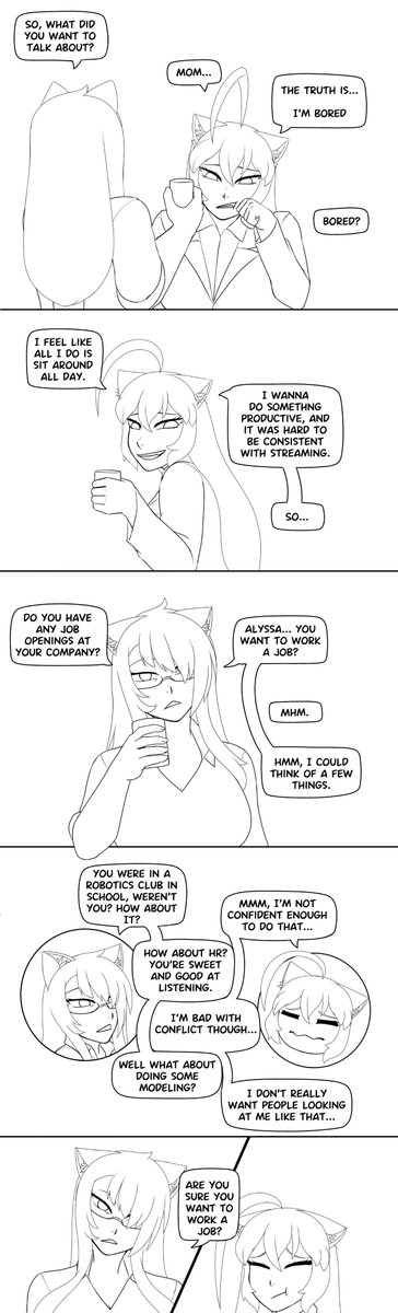 A little Alyssa and Amber comic - Job Time