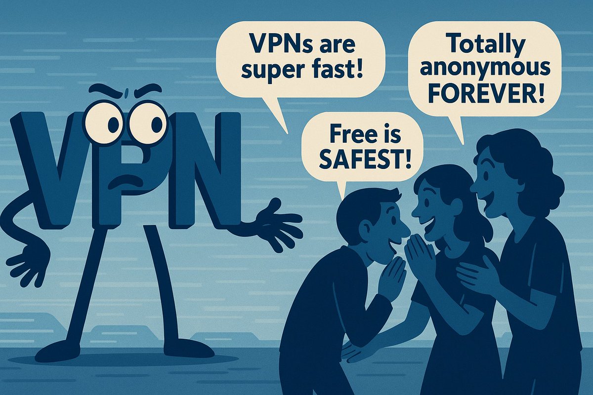 Does a VPN make your internet faster or keep you completely anonymous?

Spoiler: No.

Here's what a VPN really does:

Read more: shorturl.at/cic9K

#VPN #Cybersecurity #OnlinePrivacy #InternetSafety #CloudbricVPN