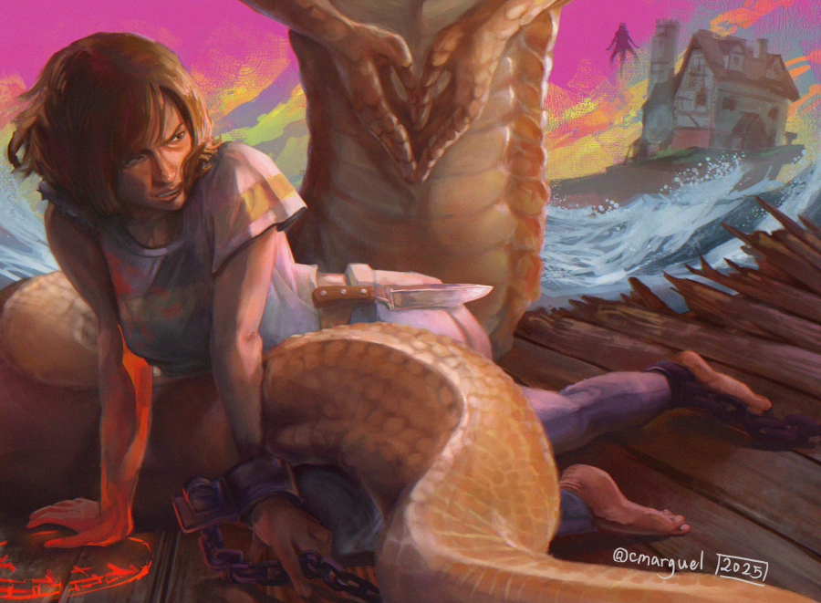 Every time someone says she has no character development, or just dismisses the story entirely, I make a painting like this out of spite. "That'll show you!" I say to myself, not understanding entirely how I'm teaching anyone a lesson by making this.