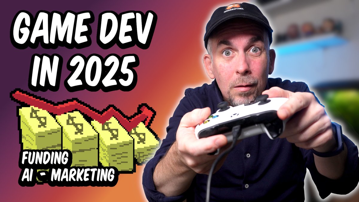 OrangePixel's tweet image. Let&apos;s talk about: Making Games in 2025: Funding, Marketing, AI &amp;amp; More (Q&amp;amp;A)

youtube.com/watch?v=P18tuh… 
#indiegamedev #gamedev