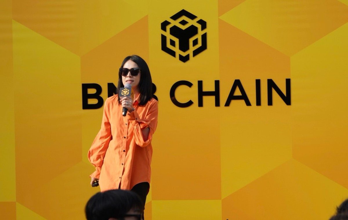 BNBCHAIN's tweet image. @ellazhang516 of @yzilabs takes the stage next 🤩