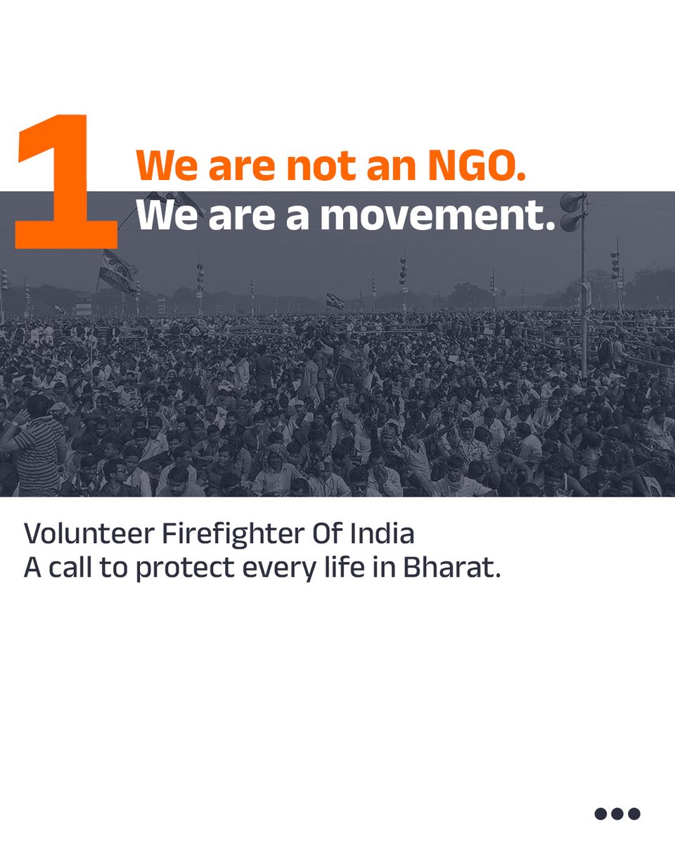 VFF_India's tweet image. For the People, By the People
We are not waiting for systems to change.
We are the change.
One Bharat. One mission. Every citizen a protector.
Join Us. Learn. Lead. Save Lives.

#EkBharatSurakshitBharat
#VFFIndia #HowToSurvive #DisasterReady #Fire #protection #lifeSafety