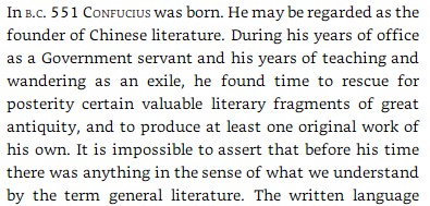 SinoLityoutube's tweet image. Almost no “modern China historians” match the clarity of the Victorians. Here’s Herbert Allen Giles (1845–1905) in The History of Chinese Literature on Confucius: