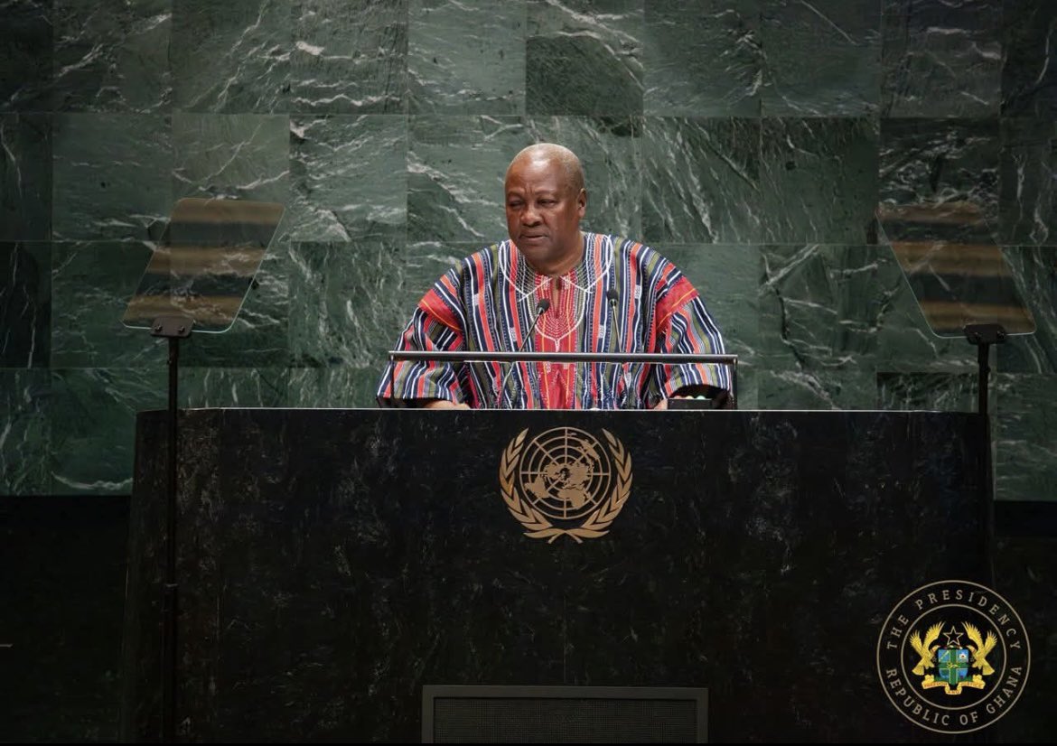 BerryPulseM_Inc's tweet photo. PHOTOS: President John Mahama at the United Nation General Assembly yesterday.
#BerryPulseInc #Pulsed #UNGA https://t.co/xMhduxLF2B