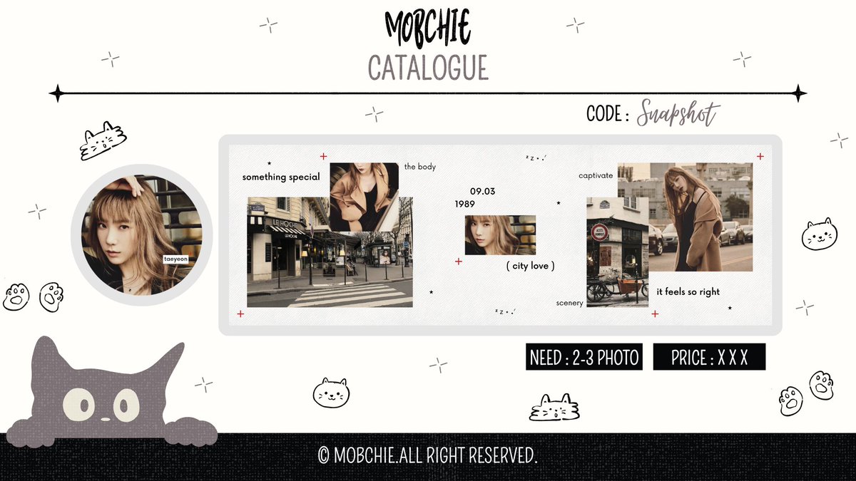 any interaction are appreciated

                      OPEN TITIPAN.!!
haluu. Mobchie open titipan untuk layout Magazine/Fascicle/Fettle/Snapshot.. dengan harga spesial anak baru!
yang mau jajan bisa langsung reply foto, nick, dan catalognya!!

harga cek ALT
#zonauang #zonaba