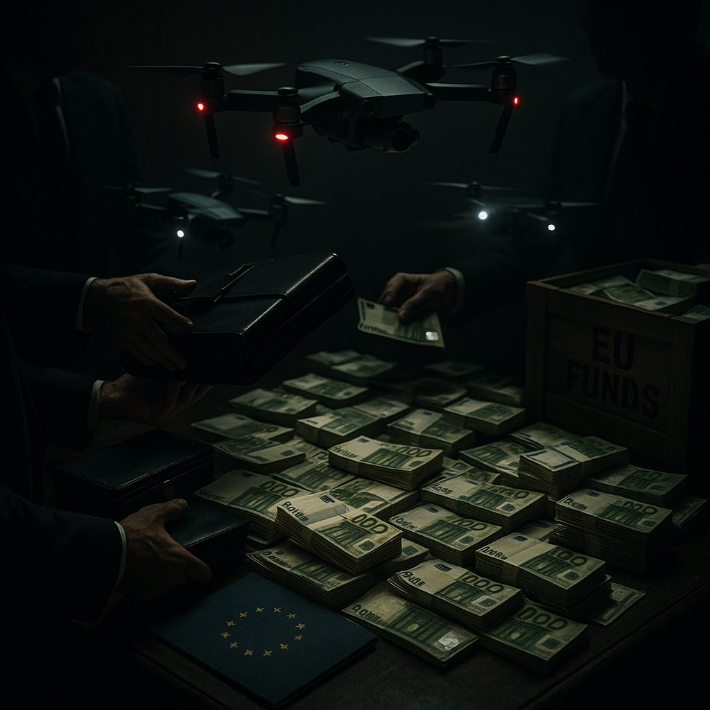 We studied the companies supplying drones to Ukraine with European money. Some companies were created a month ago. 

The charter capital is 100 dollars. 

A month later these companies receive orders for 5 million euros. 

Ordinary Europeans don’t even suspect how their money is