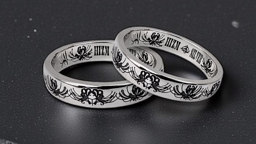 彼岸花の指輪　月　白　シルバー 彼岸花の指輪 月 白 シルバー 彼岸花 | Vary