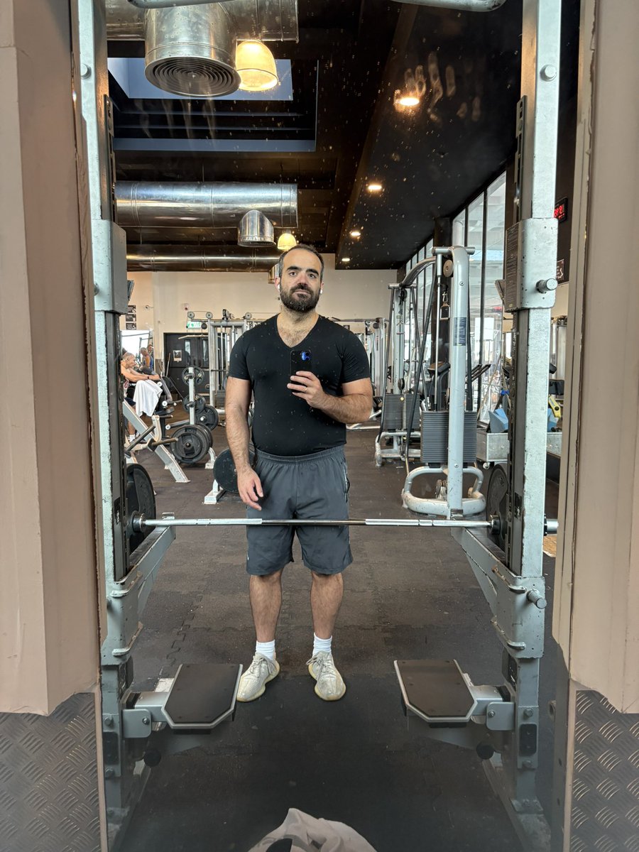 gmgm 

Today’s session

4x10 warm up lifts
4x10 deadlifts 
4x10 military press

Selfie break
4x10 gms
Finish <a href="/Alignerz_/">AlignerZ.bid</a> post

Sauna
Steam room
Falafel 
Buy BTC

What you got?