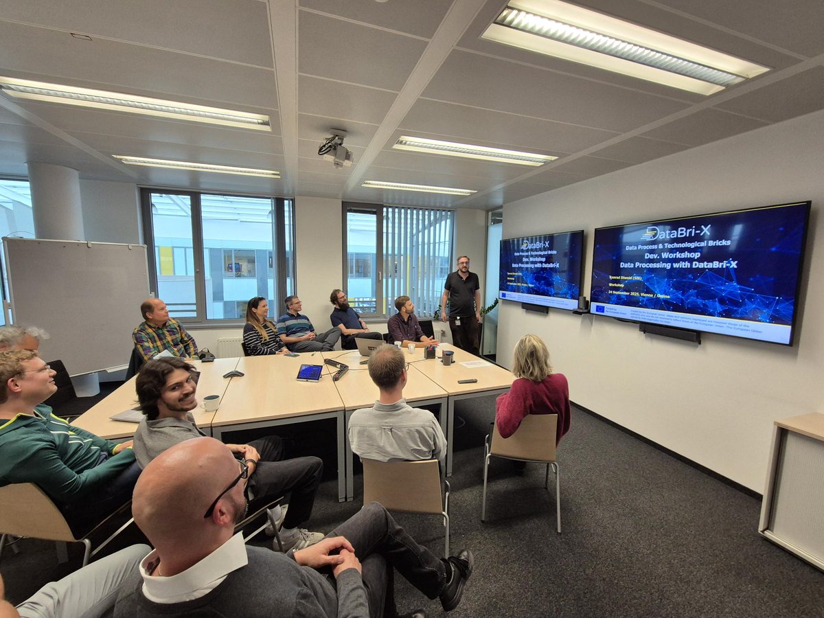DatabriXp's tweet image. 🔹DataBri-X developer workshop at Siemens, Austria 🔹
On 24 Sep, 14 developers explored JenPlane and DataBri-X use cases, including Use Case 2: Energy Data Space. Thanks to Siemens for hosting and to all for their active participation!
#DataBriX #EnergyDataSpace #TrustworthyAI