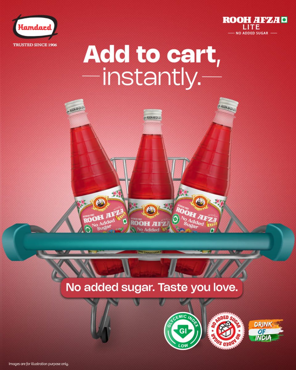 RoohAfzaIndia's tweet image. Shop now for your guilt-free sip!

#RoohAfzaLite #NoAddedSugar #TasteYouLove #HealthyChoices #RefreshingGoodness #SugarFreeDelight #SmartChoice