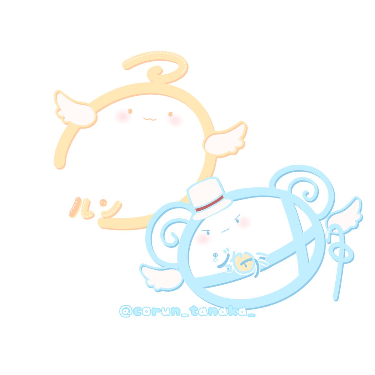 飛鳥。様(#_tobutorisan_ )にコルンと田中の名前ロゴを制作していただきました💛🩵

私たちのイメージにとってもあっていて私のアホ毛だったり田中の角とかもモチーフに入れていただいたりとっても可愛く仕上げてくださいました🥹💕

新しくヘッダーにしたのでよかったら見てみてね🎶