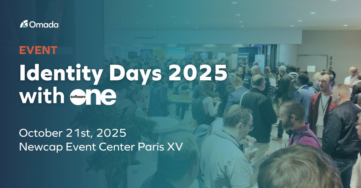 OmadaIdentity's tweet image. The countdown is on - #IdentityDays2025 is just weeks away. Drop by our booth with @SoftwareOne to see how Omada Identity Cloud and Javi simplify access and compliance.
Register today to explore how modern #IGA accelerates your #ZeroTrust journey:
bit.ly/46N42Dw