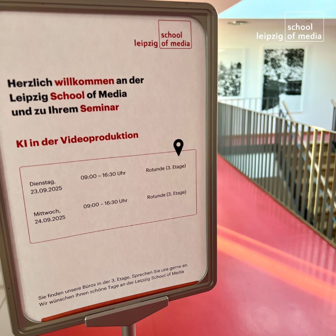 Diese Woche durften wir wieder staunen. 🤩 Unsere Teilnehmer erschufen mit Midjourney, Nano Banana &amp; Co. beeindruckende KI-Videos. 

Im Seminar „KI in der Videoproduktion“ wird Wissen sofort greifbar. Der nächste Termin startet im November:
leipzigschoolofmedia.de/ki-videoproduk…