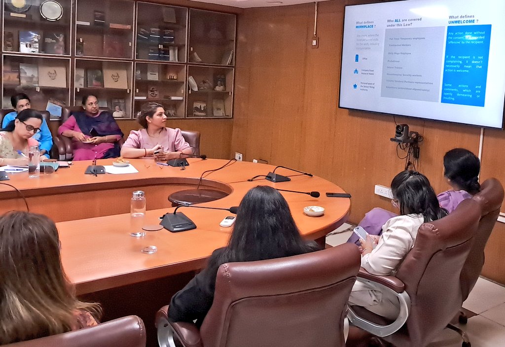 DPD_India's tweet image. A one-day workshop on Preventing Sexual Harassment at Workplace was conducted at the Publications Division HQ in New Delhi today.

All the Officers and Staff of the Division were sensitized regarding the same to create awareness. #PoSH @MinistryWCD @NCWIndia 

#WomensSafety