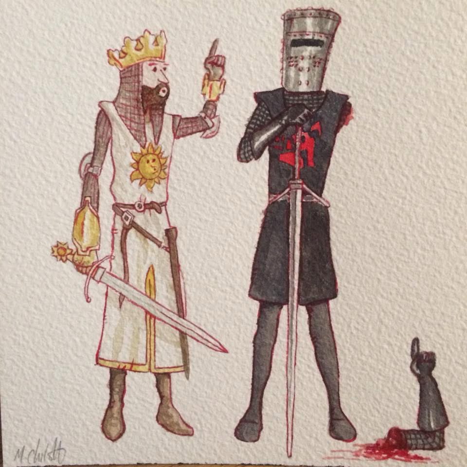 mrmarkchilcott's tweet image. Draw! #montypython #Watercolour #comedy