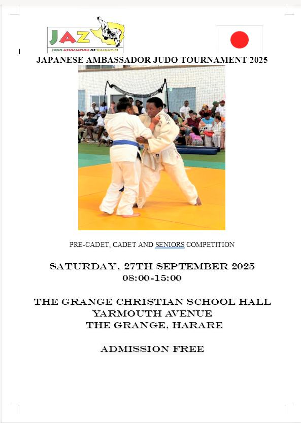 Due to unforeseen circumstances, the Japanese Ambassador Judo Cup to be held on Saturday 27th September at the Grange Christian School Hall has been postponed to a date to be announced.