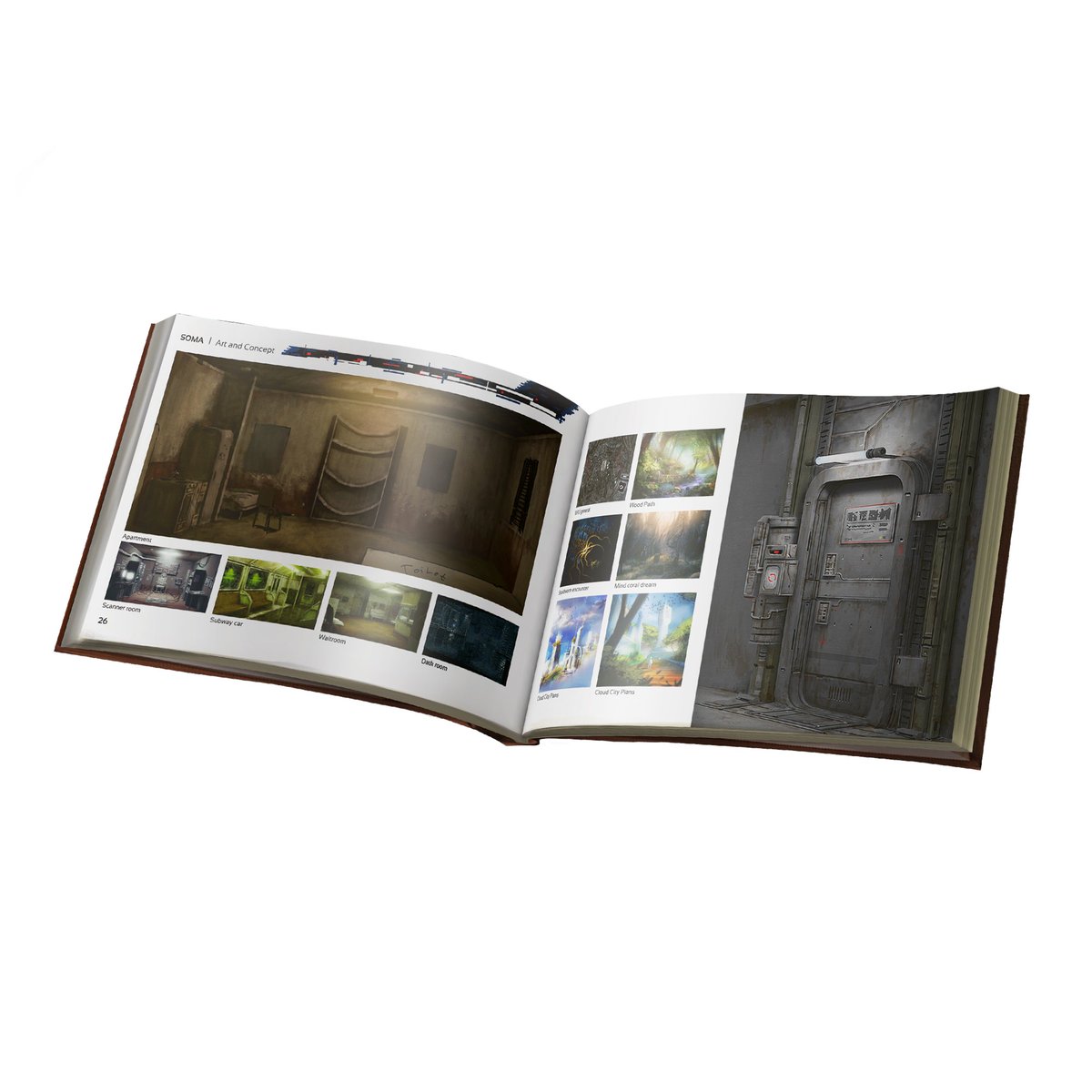 abylight's tweet image. This is SOMA art book.
Exclusively edited for 10th Anniversary Collector's Edition.
Full color, 88 page, including designs, concept art, characters, logos... that helped create this sci-fi horror masterpiece from @frictionalgames .
Follow our @Kickstarter . Get your SOMA…