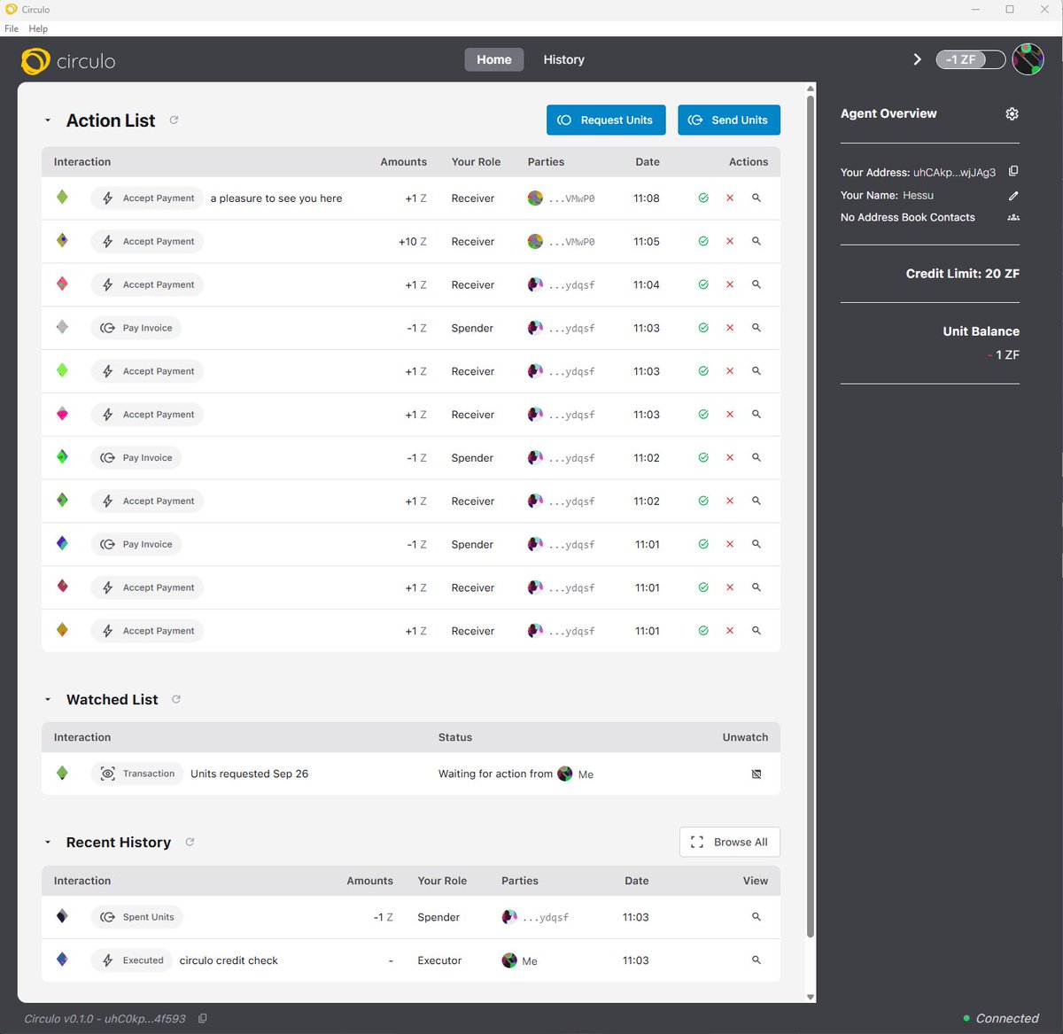 #Holochain #Holo #Holofuel #Holofamily #Holoverse #Holomonday #Holoduck #Web3 #Dweb #Depin #RWA 

Learning Circulo and it looks really simple to use and ui is clear. Fully P2P currency, no third parties, next generation crypto.
