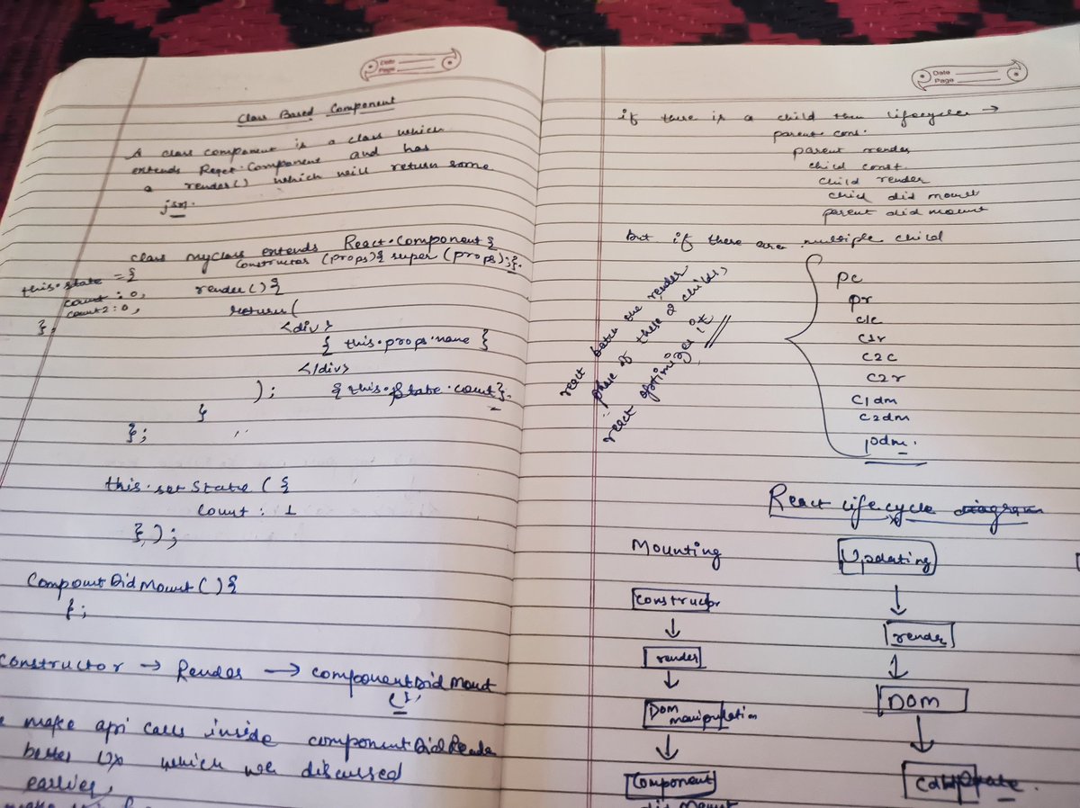 dev_Ashish1's tweet image. React 1.5hrs✅

Learnt about class based components, it&apos;s constructors, state variable and its updation.
It&apos;s lifecycle 💪

It was my first time learning about class based components n you made it very simple @akshaymarch7 ✌️ 
Thankyou 

#MERN #90daysgrind #90daysofcode #follow