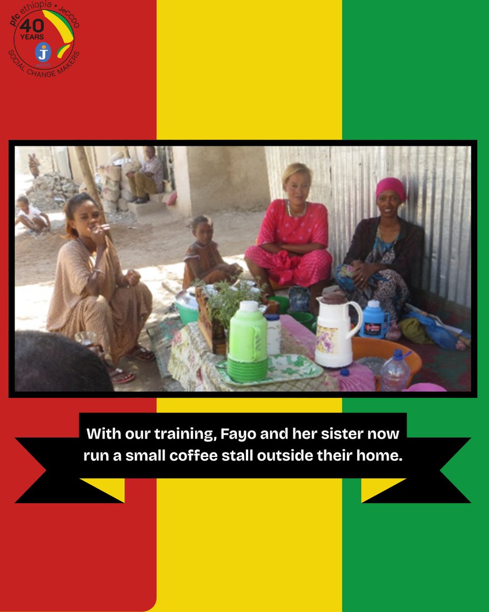 Our Social Change Makers' approach empowers people to shape their own future. 💛 Fayo, once living in a derelict hut, now runs a coffee stall ☕ and rebuilt her home with her community. 🌍✨
#SocialChangeMaker #StoriesOfHope