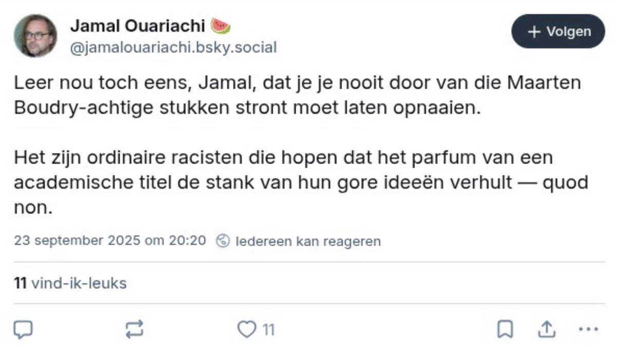 Dus als je de toon op X te haatdragend vindt, ga je naar Bluesky…