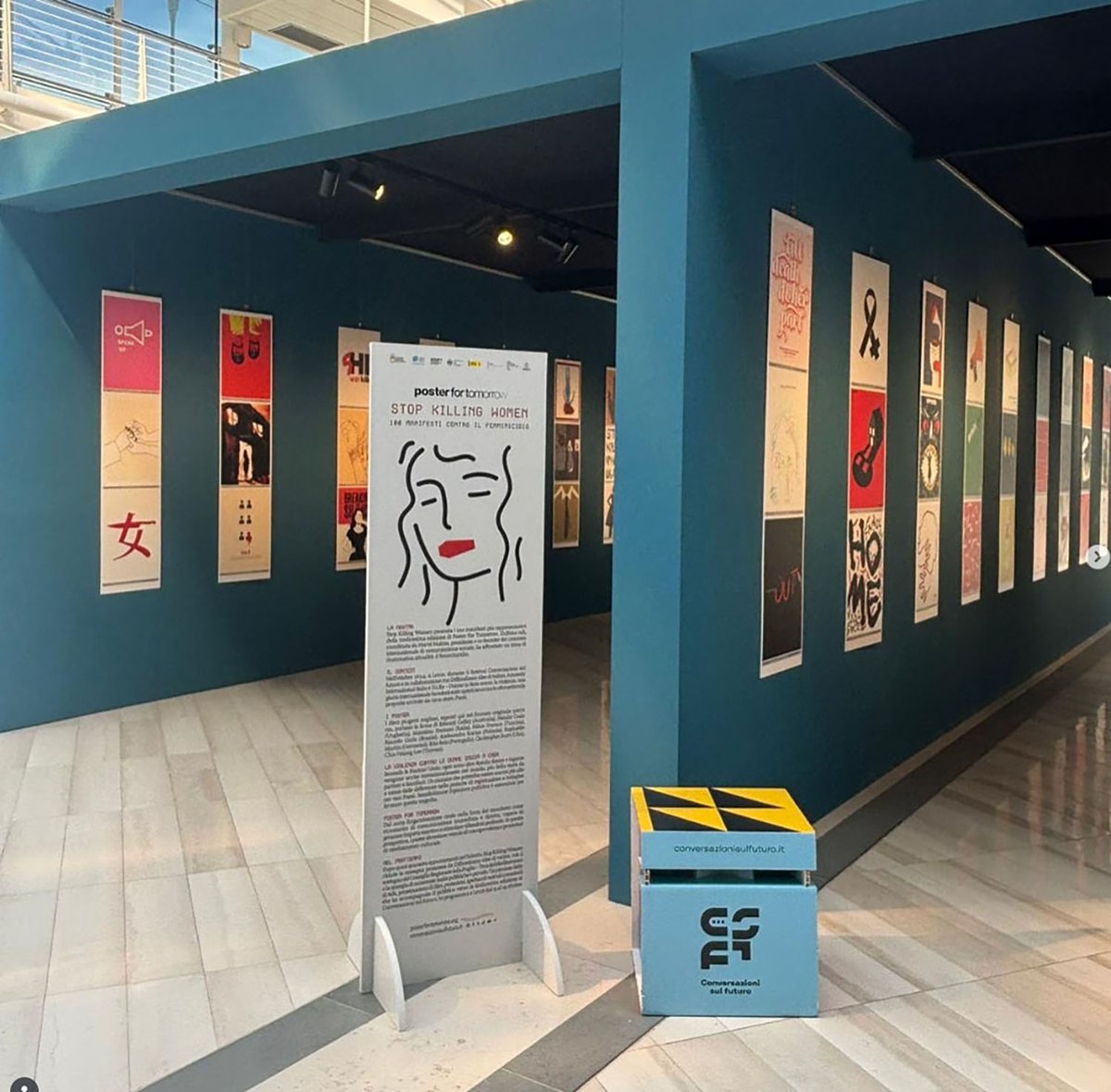 tomaso64's tweet image. Poster For Tomorrow - STOP KILLING WOMEN
Consiglio regionale della Puglia - inaugurazione della mostra  Giovedì 25 settembre alle 17:30 sarà inaugurata la mostra che raccoglie i 100 manifesti più rappresentativi di Poster For Tomorrow, dedicati al tema del femminicidio.