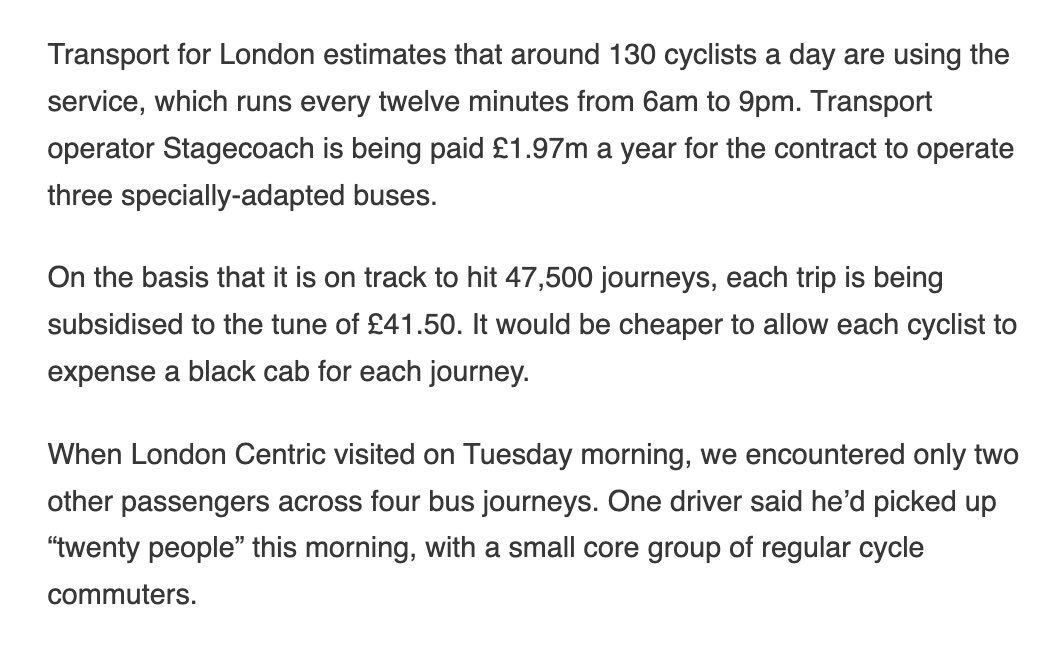 <a href="/EscalateCSDLR/">Escalate Now Cutty Sark DLR</a> Adding insult to injury,  <a href="/MayorofLondon/">Mayor of London, Sadiq Khan</a> threw money at this green-washing exercise of a bike bus when instead, he could’ve improved the foot tunnels. Woolwich has been inaccessible since 2022!  <a href="/MayorofLondon/">Mayor of London, Sadiq Khan</a> - South East London has been completely undermined! #FixTheLifts