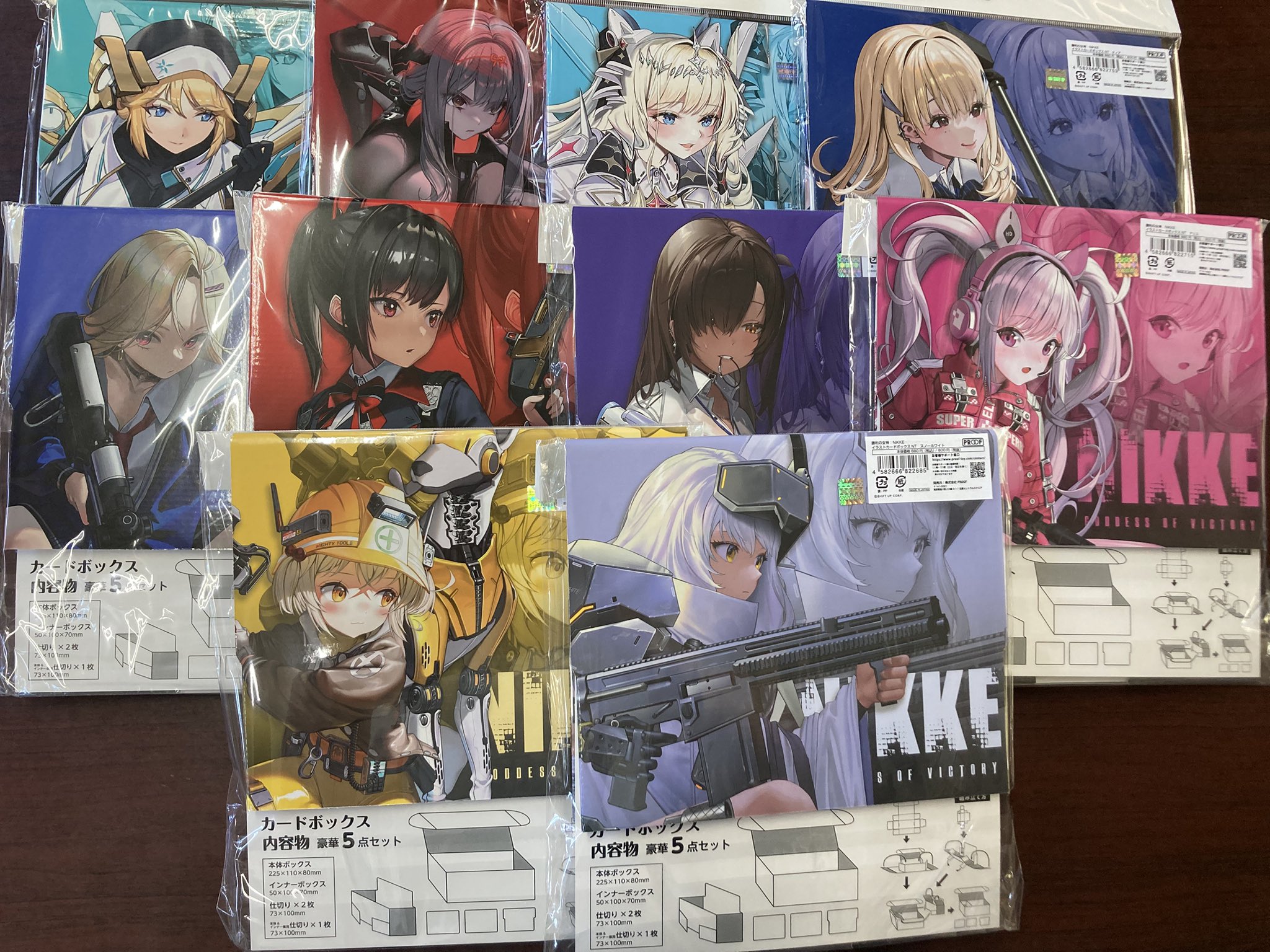 勝利の女神：NIKKE スリーブ&デッキホルダー　5セットまとめ売り 勝利の女神：NIKKE スリーブ&デッキホルダー5セットまとめ売り