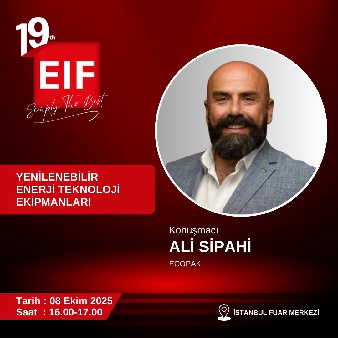 eif2050's tweet photo. Ali Sipahi #EIF2025
Enerji sektörünün geleceğinin konuşulacağı bu önemli zirvede; bilgi paylaşımı, ilham verici oturumlar ve sürdürülebilir çözümler sizleri bekliyor!
Kongre hakkında bilgi için: https://t.co/DxDT7Oq9au
#ECOPAK https://t.co/tCCr66GIFx