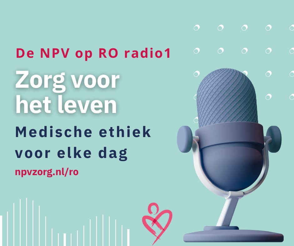 Op maandag 29 september start de NPV met een eigen radioprogramma over medische ethiek. In de serie 'Zorg voor het leven – Medische ethiek voor elke dag' duikt de NPV in dagelijkse medisch-ethische dilemma’s vanuit christelijk perspectief.

npvzorg.nl/nieuws/de-npv-…