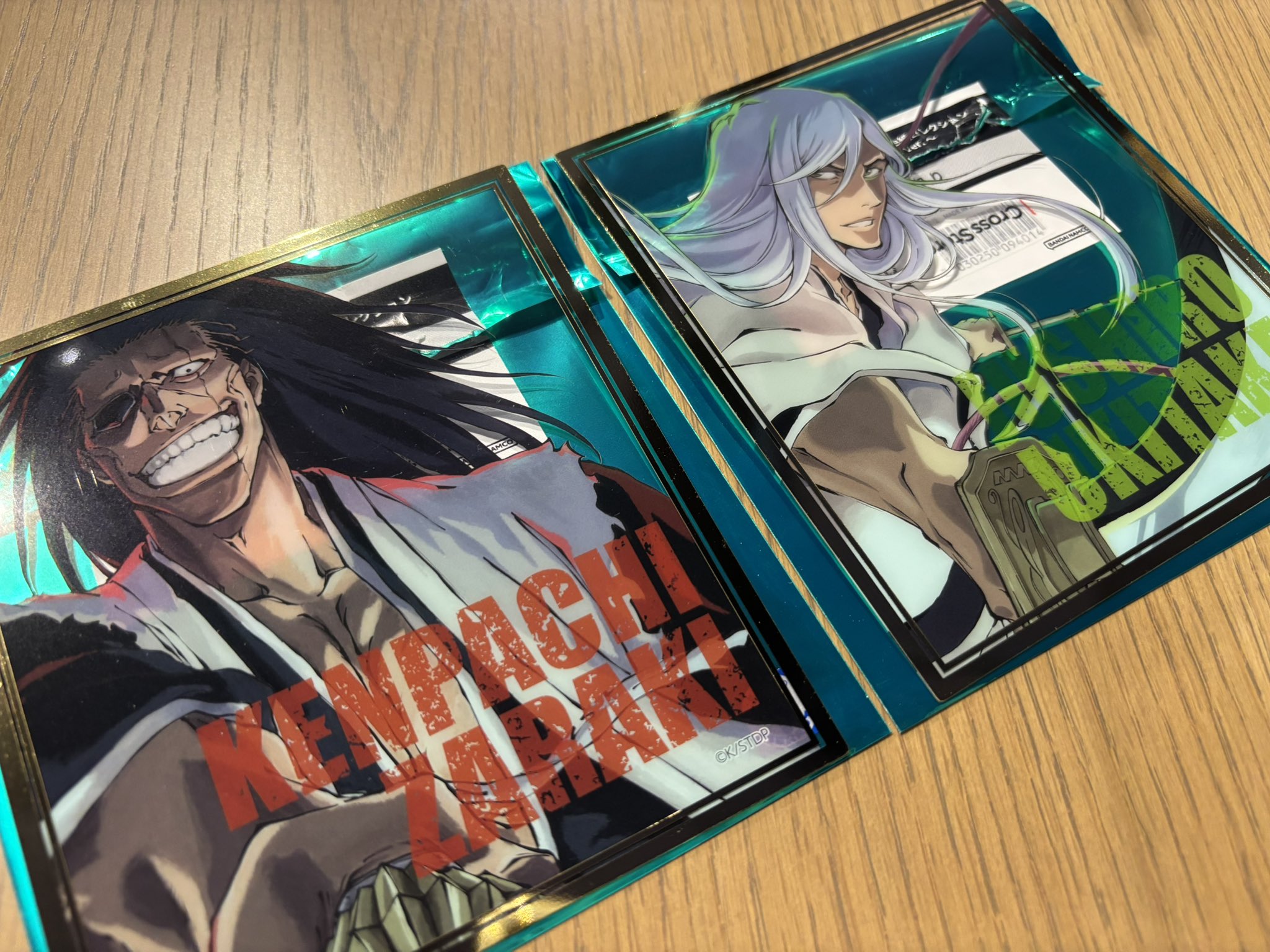 BLEACH WORLD クリアミニ色紙　浮竹　京楽 BLEACH WORLD クリアミニ色紙 京楽 浮竹 BLEACH WORLD クリア