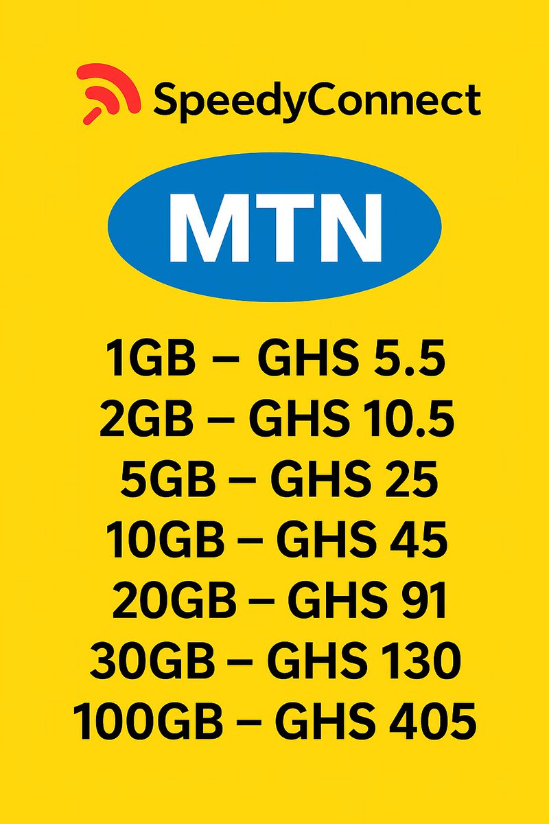 halff_god's tweet photo. Black Friday Deals — Only on EKG’sPlug!
Why wait till the weekend?
🔥 Get your MTN, Telecel, and AT data TODAY — fast, affordable, and stress free!
✅ 1GB to 100
✅ Fast Delivery
💼 Perfect for work, browsing, streaming, or study!
👉 Don’t wait Tap in. https://t.co/i8Uq12hfgL https://t.co/NryBwOsNnf