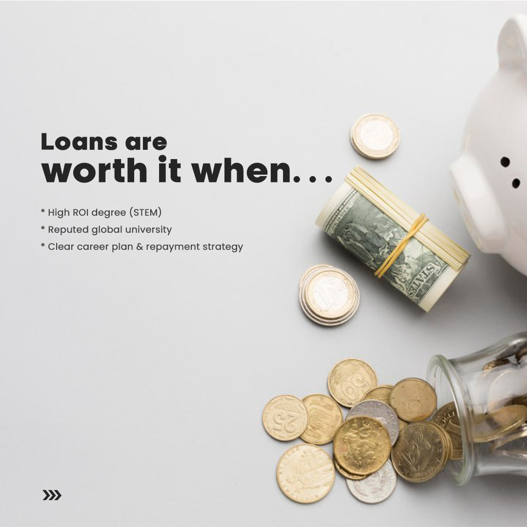 MasterclasSpace's tweet image. 💰📚 Is a Student Loan Worth It?
Education is an investment — but is the debt justified? 🤔
If your career growth &amp;gt; debt, the answer is YES ✅
If debt &amp;gt; ROI, think twice! ❌

#StudentLoan #StudyAbroad #MasterclassSpace #EducationMatters #FutureReady #StudyLoan