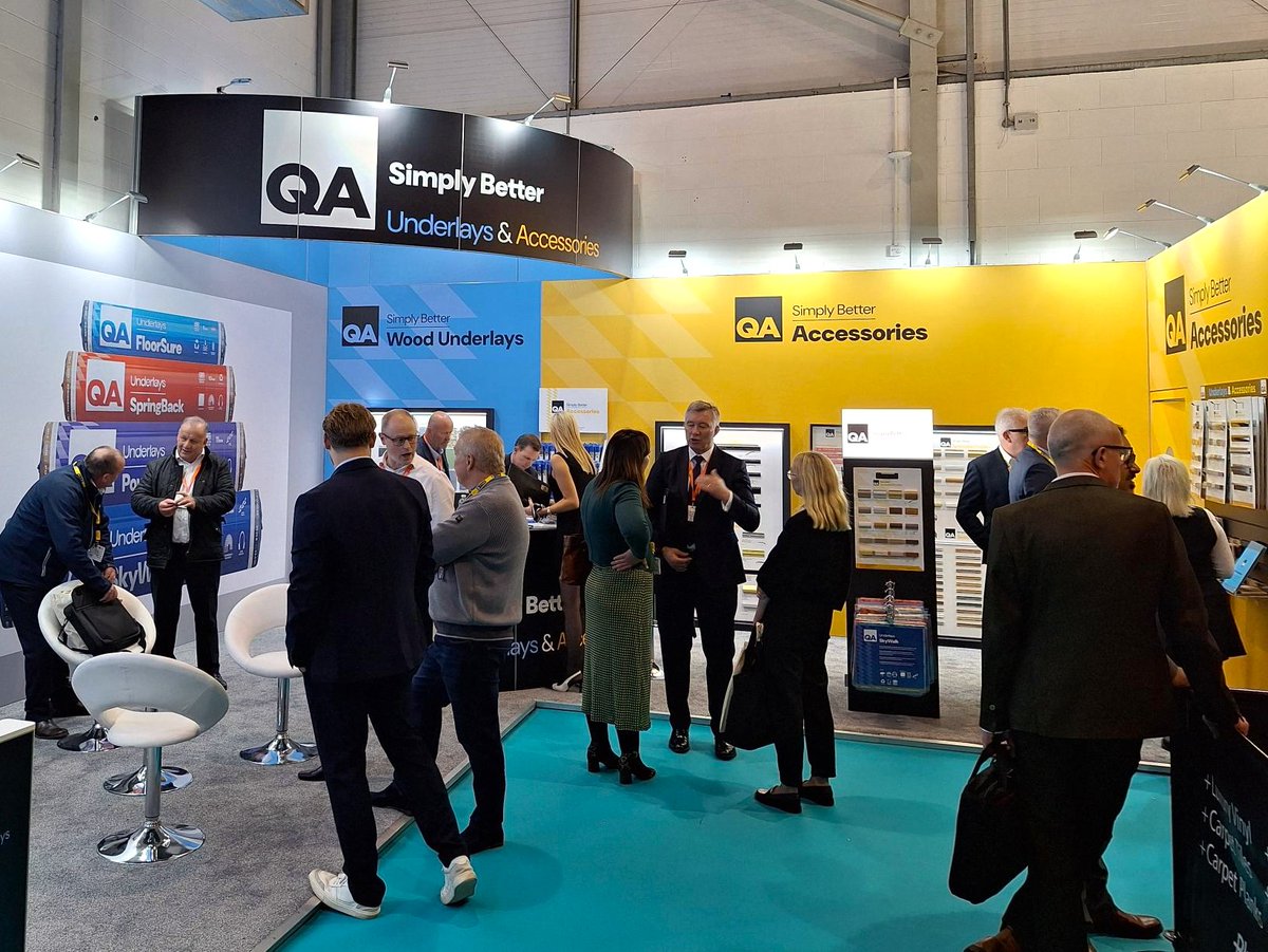 ✨ A fantastic week at the <a href="/FlooringShow/">The Flooring Show</a> 

Great to showcase our stand and share our BIG news: QA is now manufacturing our core range of PU carpet underlays here in the UK🌱

Thank you to everyone who stopped by. Exciting times ahead!

#TheFlooringShow #Underlay #Manufacturing
