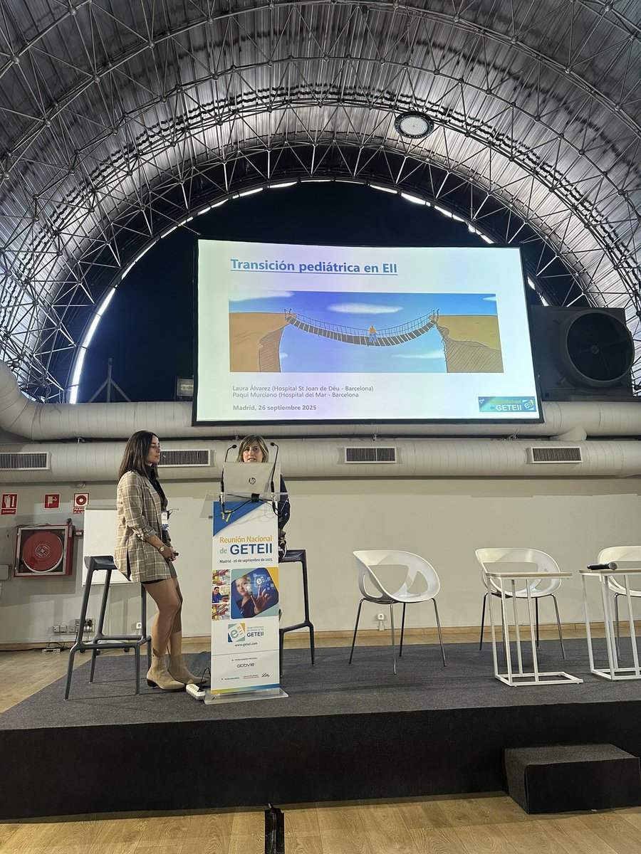 GETEII's tweet image. Transición pediátrica en EII
Laura Álvarez y   Paqui Murciano del @hospitaldelmar 
#geteii25 #eii #ibdnurse