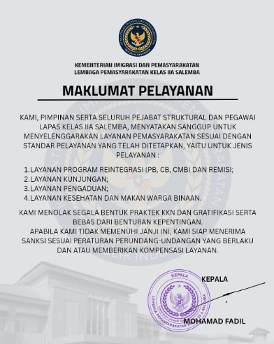 Maklumat Pelayanan