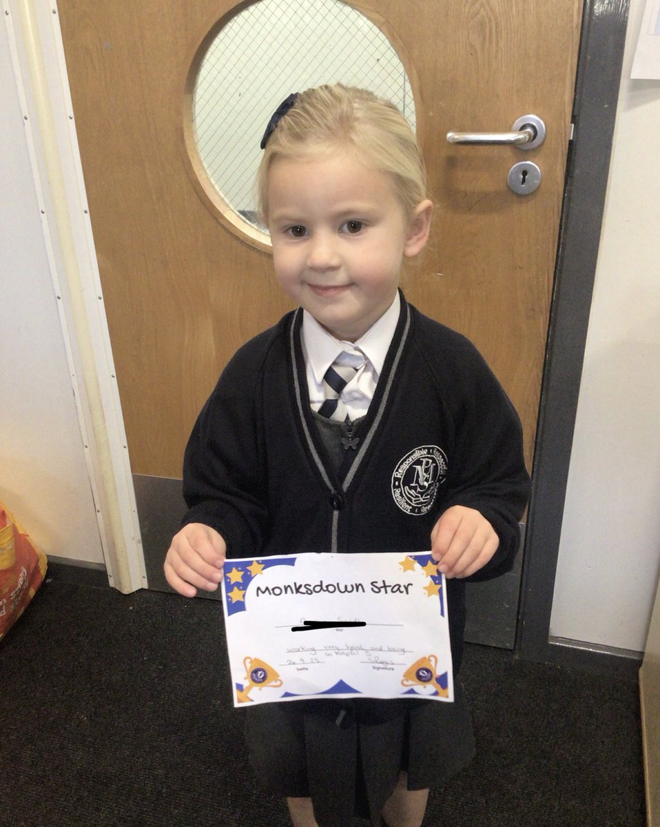 Receptionmonksd's tweet image. Well done to our ⭐ Star of the Week! #ClassR3 – we&apos;re so proud of you! 🌟
