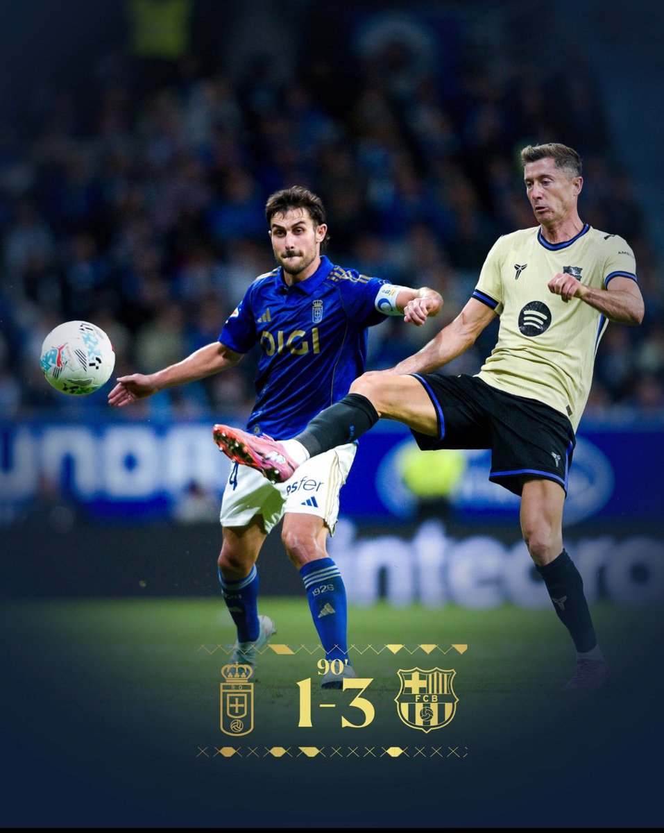 Este chico que lleva el brazalete de capitán del ⁦<a href="/RealOviedo/">Real Oviedo</a>⁩ y que disputa un balón a Lewandowski, se llama Lucas Ahijado. Es el mismo que al que Rashford iba a dejar en ridículo y el mismo que algunos oviedistas deseaban que se fuese al Avilés. Ayer estuvo fantástico.