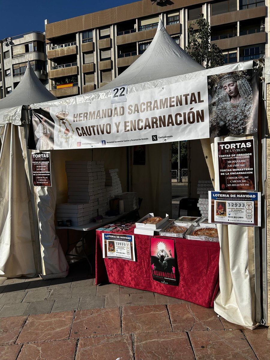 #TORTASDELAVIRGEN |

Ya se encuentra instalado en la Fuente de las Batallas el puesto de tortas de la Virgen.

Puedes adquirirlas de obrador y de nuestras queridas Hermanas Clarisas de la #Encarnación.

¡No te quedes sin tu torta!