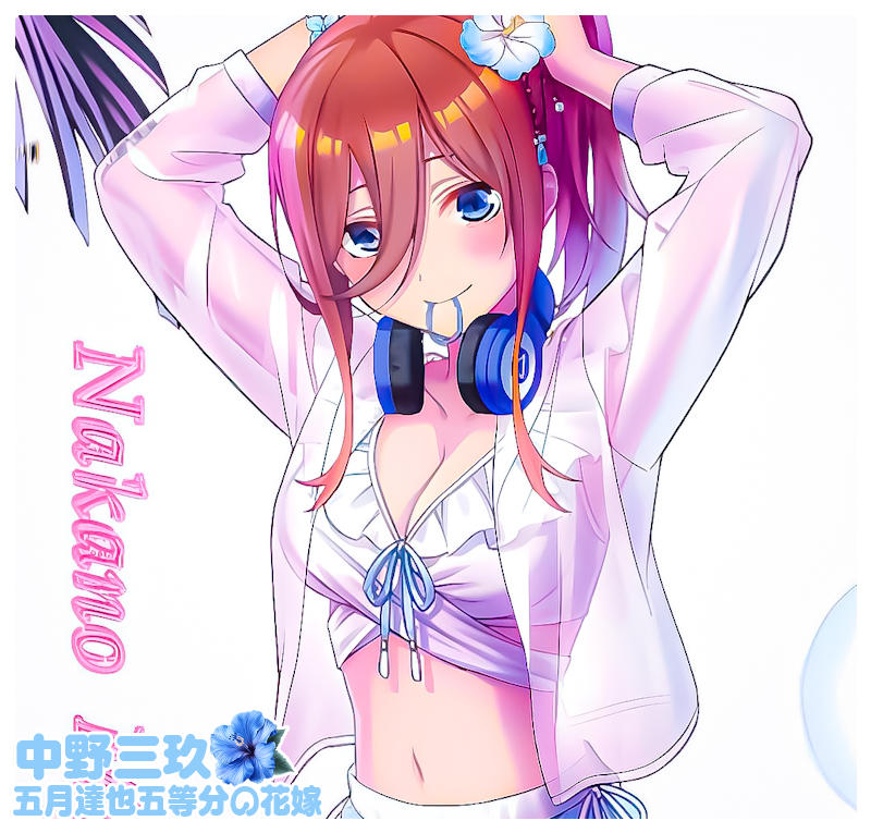 五等分の花嫁 五等分の花嫁∽」アクリル時計