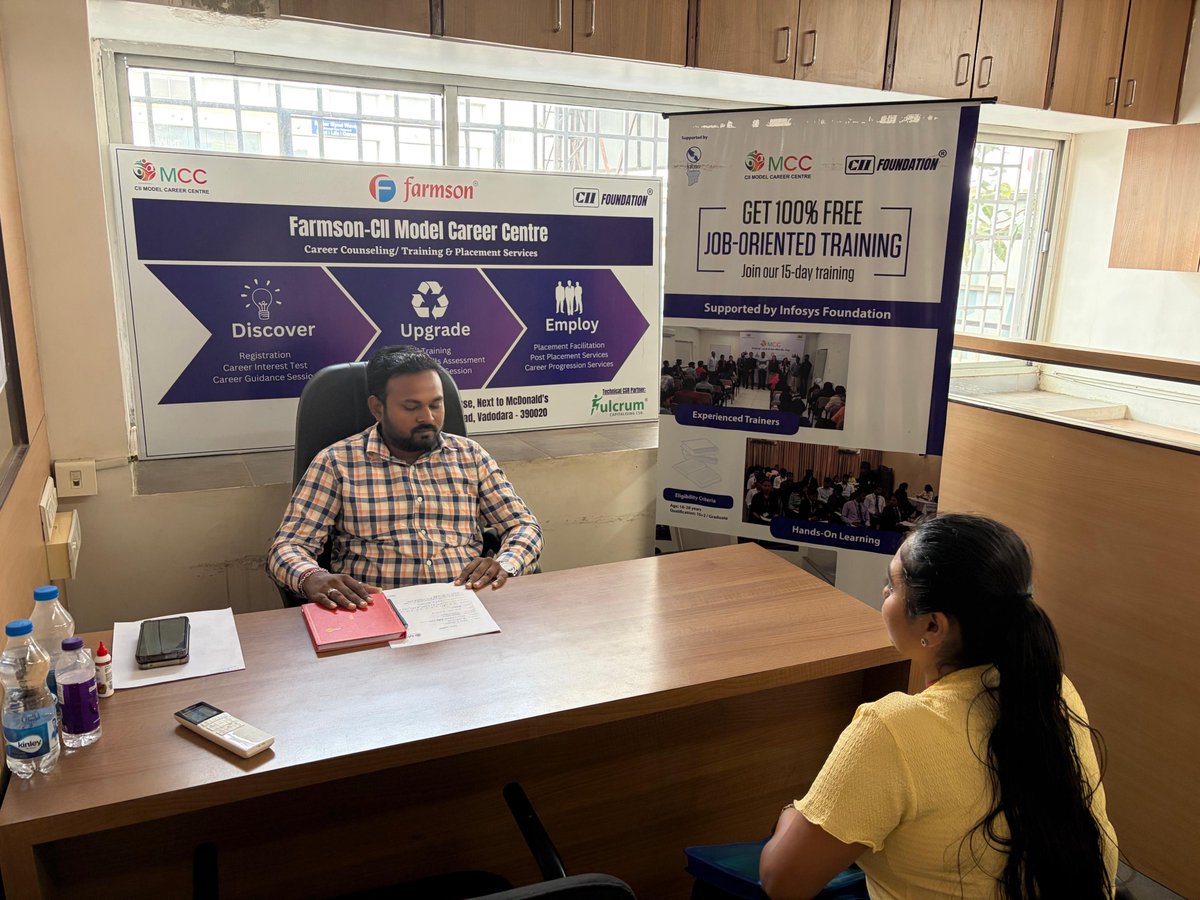 cii_mcc's tweet image. Job Drive Conducted at CII-Farmson MCC!
A big shoutout to all the enthusiastic candidates who participated in our Sales Promoter Job Drive held at CII-Farmson MCC, Vadodara!
#CII #MCC #JobDrive #Jobs #Careers #Placement #Sales #SalesJon #Vadodara #ModelCareerCentre