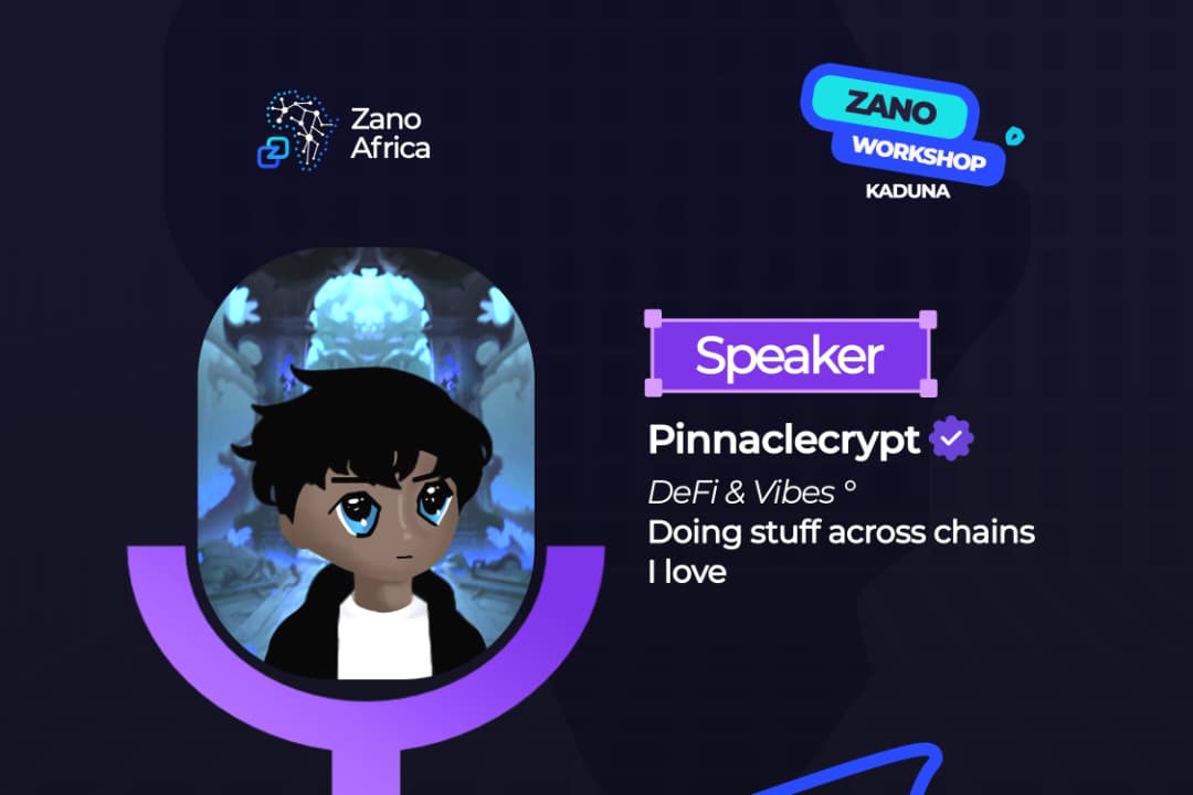 ZanoAfrica's tweet image. We are excited to announce @PinnacleCrypt as one of our guest speakers for the upcoming Zano meetup in Kaduna! 🎉

Pinnacle Crypt is a multi-chain content creator who has contributed to several blockchains and top brands in Web3. He is also an event host and public speaker,…