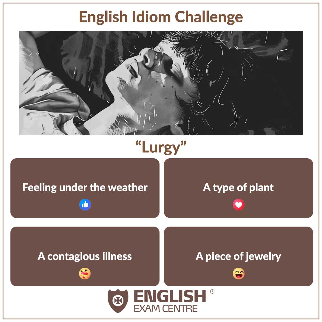 EngExamCentre's tweet image. How well do you know your English idioms? ?? Test your knowledge with our fun language challenge! ???? Use the correct emoji to vote for your answer. ?? #LanguageChallenge #EnglishExpressions #TestYourKnowledge